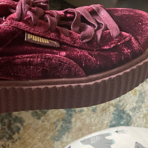 Puma Shoes Puma X Fenty Velvet Creepers In Burgundy Poshmark